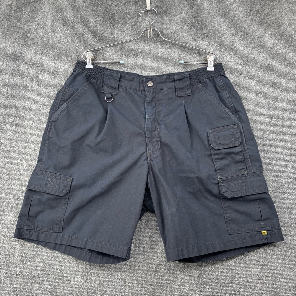 Propper Blue Ripstop Cargo Shorts Men’s 34* Tactical Elastic Waist 9” Inseam